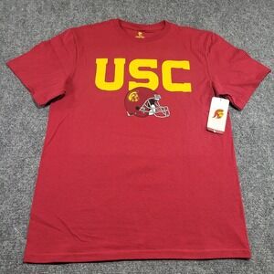 USC T-Shirt Mens University College Football League Graphic Team Size Medium Red